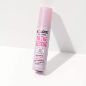 Noughty To The Rescue Anti-Frizz Serum, 97% Natural Sulphate Free Vegan Haircare, Smoothing Hydrating Formula with Heat Protection for Dry, Frizzy & Damaged Hair (75ml)