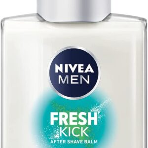 NIVEA MEN FRESH KICK After Shave Balm (100ml), Refreshing After Shave Lotion, Men’s Skin Care, After Shave Balm with Mint and Cactus Water