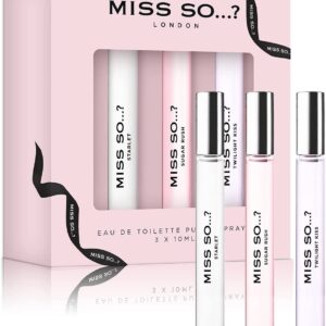 So.? Miss So…? Womens Perfume Gift Set To Go Purse Spray 3X10Ml