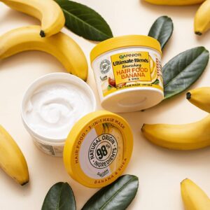 Garnier Ultimate Blends Hair Food, Banana 3-in-1 Dry Hair Mask Treatment, 390ml