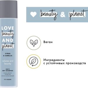 Love Beauty And Planet Coconut Water and Mimosa Flower Volume Boost Dry Shampoo, Nourishing Hair Care for Men and Women, Fresh Moistuiriser, Softens and Cleans Dry Hair Single Pack (245 ml)